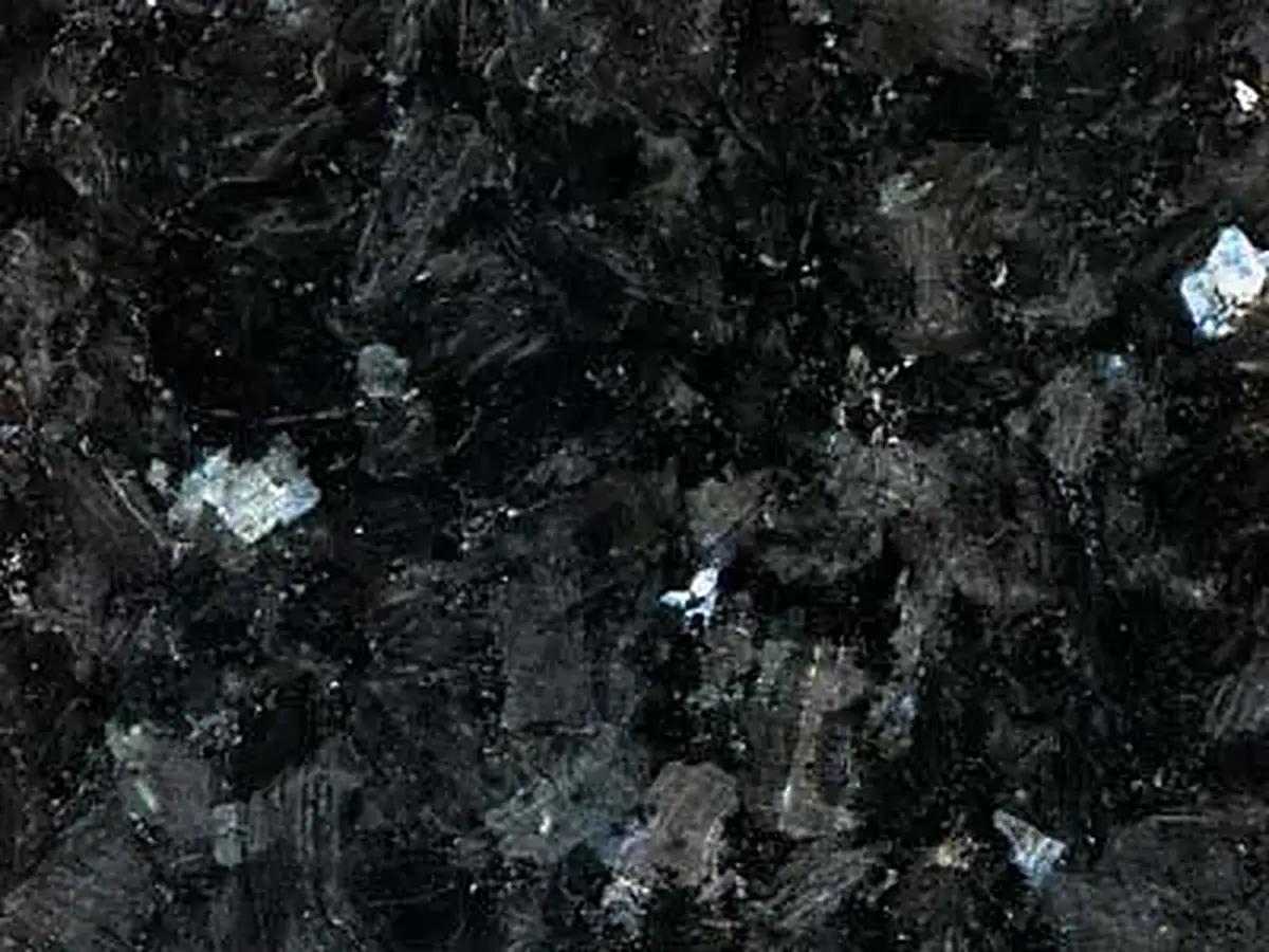 Emerald Pearl Granit, polierte Probe – Marmi di Carrara – schwarz, anthrazit (3)