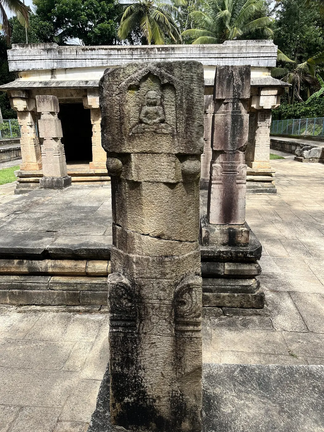Bathroom: The art and history carved on the pillars of Jain temple in Sultan Bathery, Kerala
