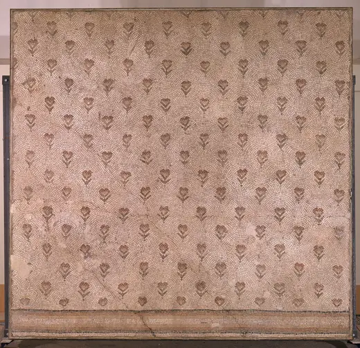 Bagno: Section of a Marble Mosaic Bathhouse Floor MET temp40185before