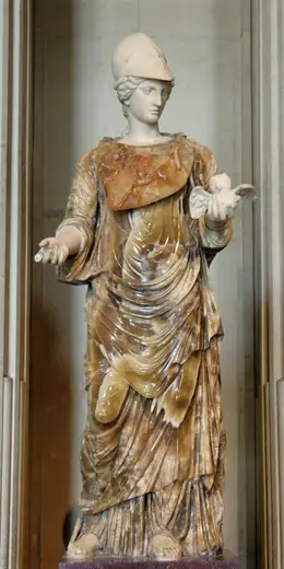 Dettaglio di superficie: Minerva onyx Louvre Ma2225