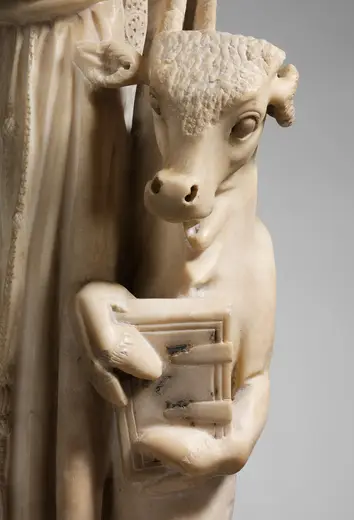Surface detail: Pilaster (Tetramorph) from the Parapet of a Pulpit with Symbol of the Evangelists MET DP16