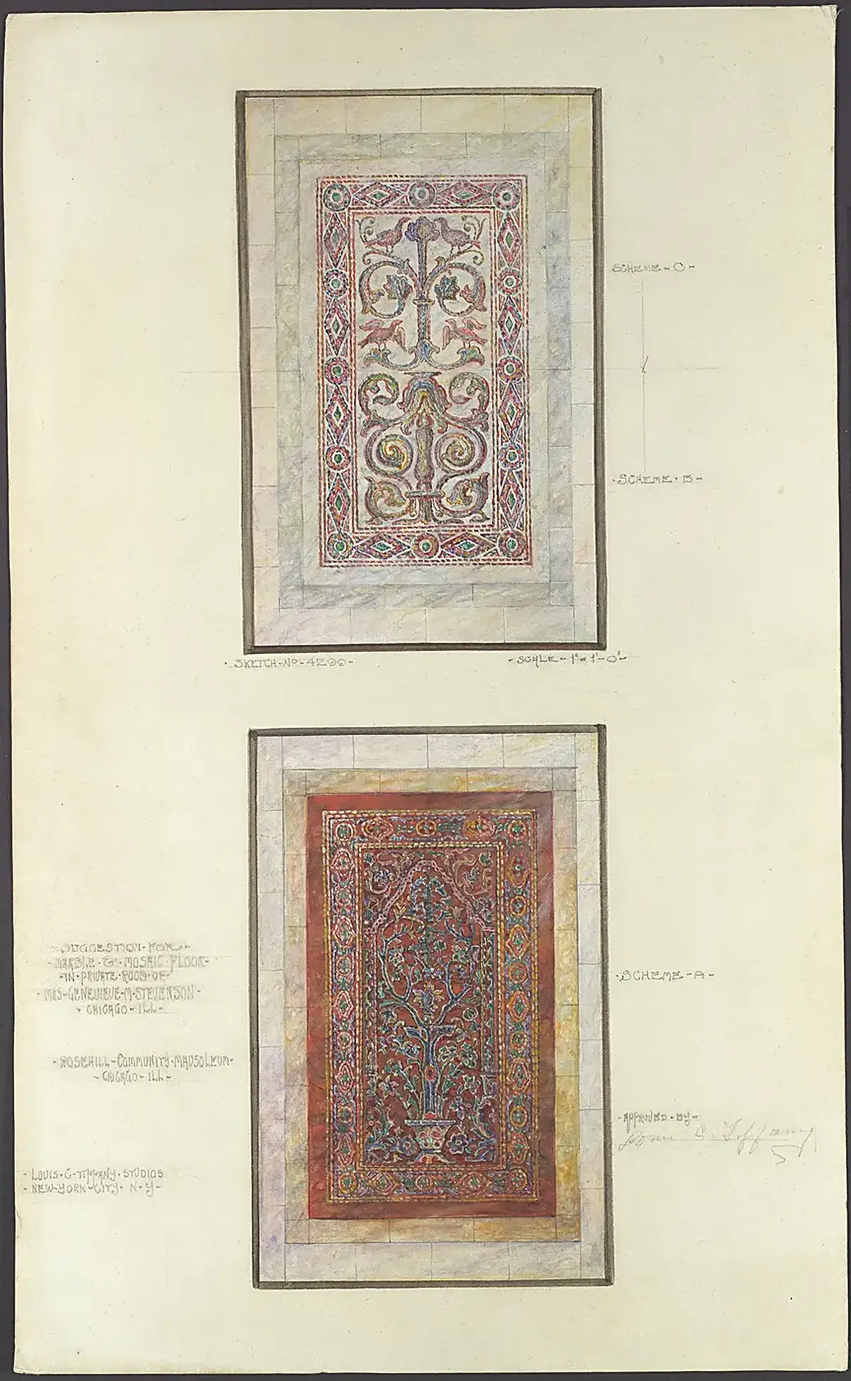 Suelo: Suggestion for Marble & Mosaic Floor MET DP113973