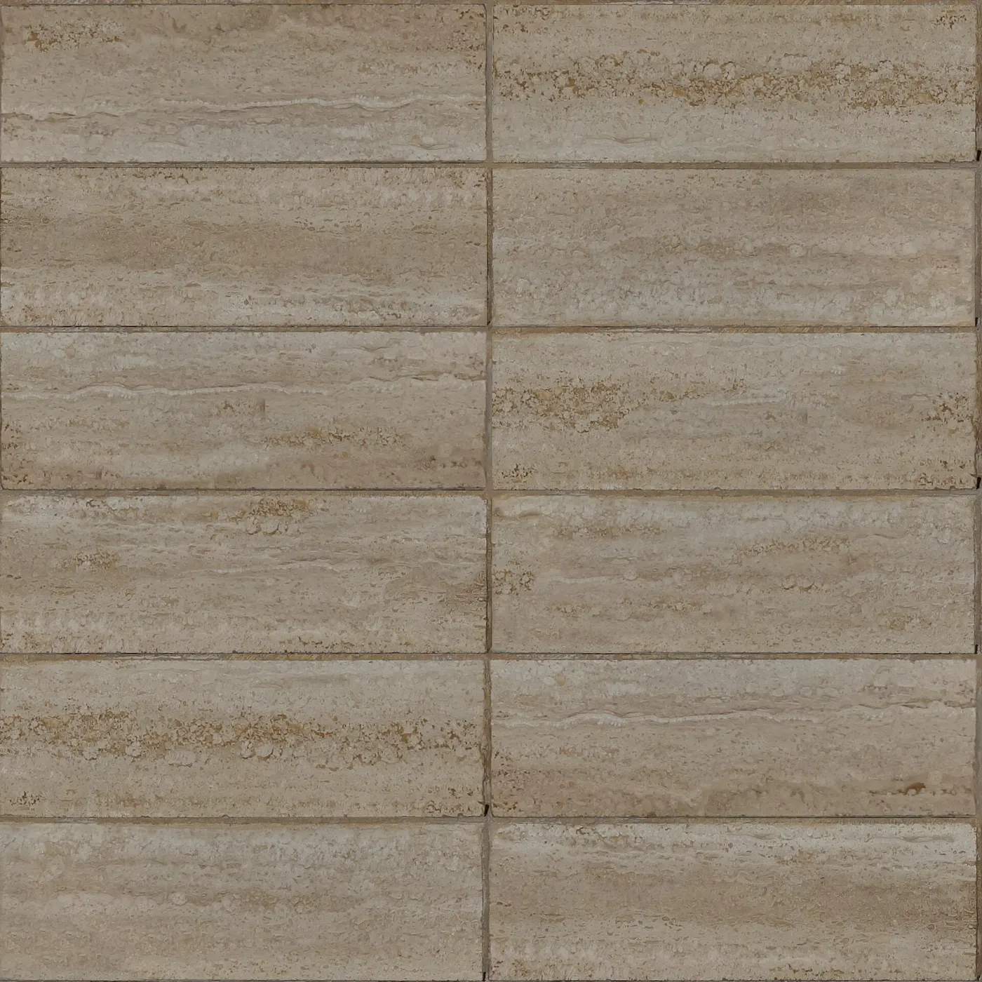 Flooring: Dark tan taupe marble stack bond pattern seamless tile floor paving texture