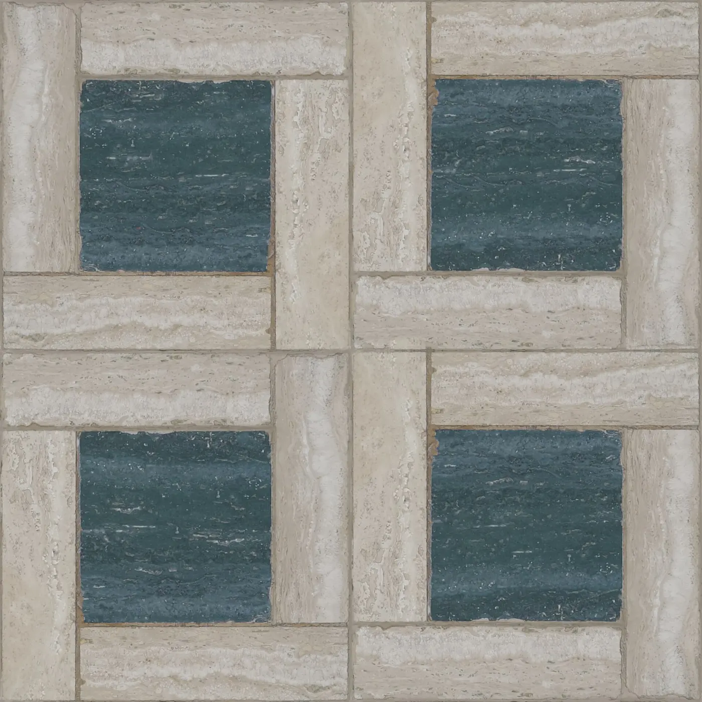 Flooring: Green peacock multicolor cream ivory marble windmill pattern seamless tile floor paving te