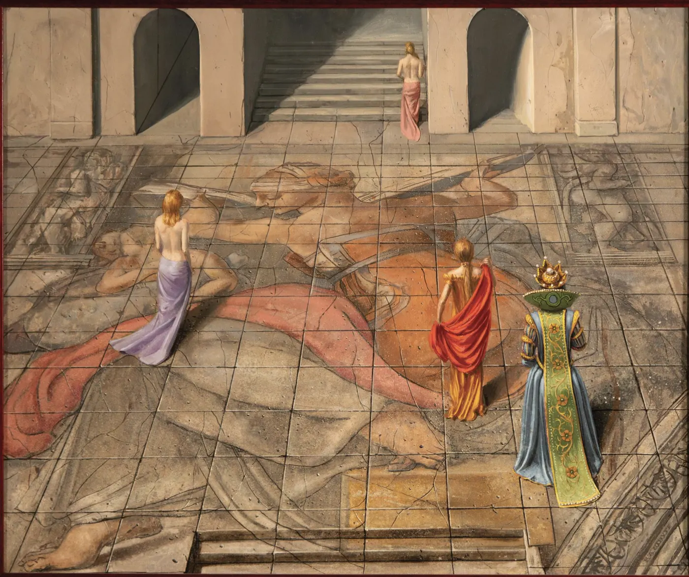 Flooring: Floor By Michelangelo (1980) oil on board by RAW