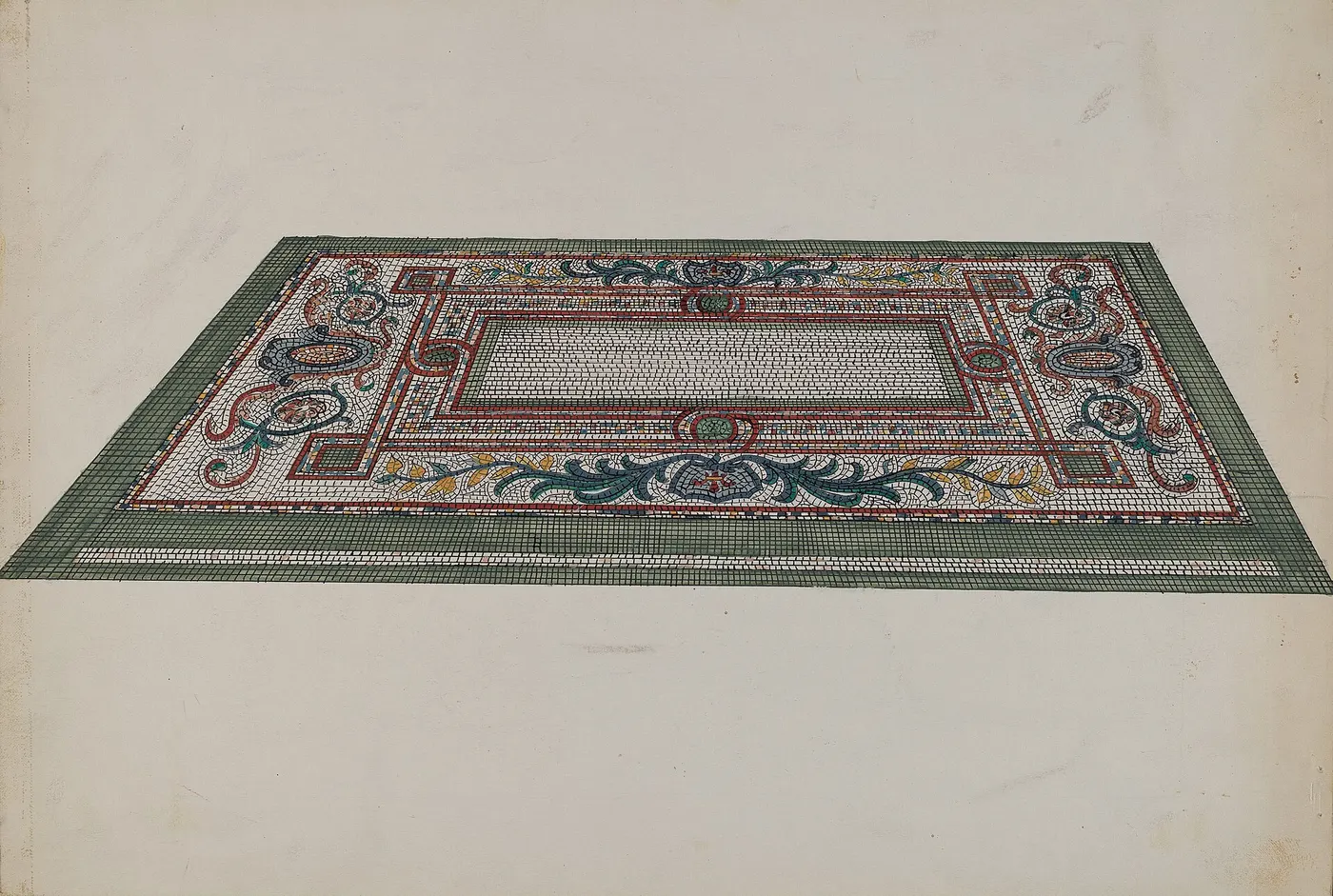 Flooring: Ellen Duncan, Marble Mosaic Floor, c. 1936, NGA 22405