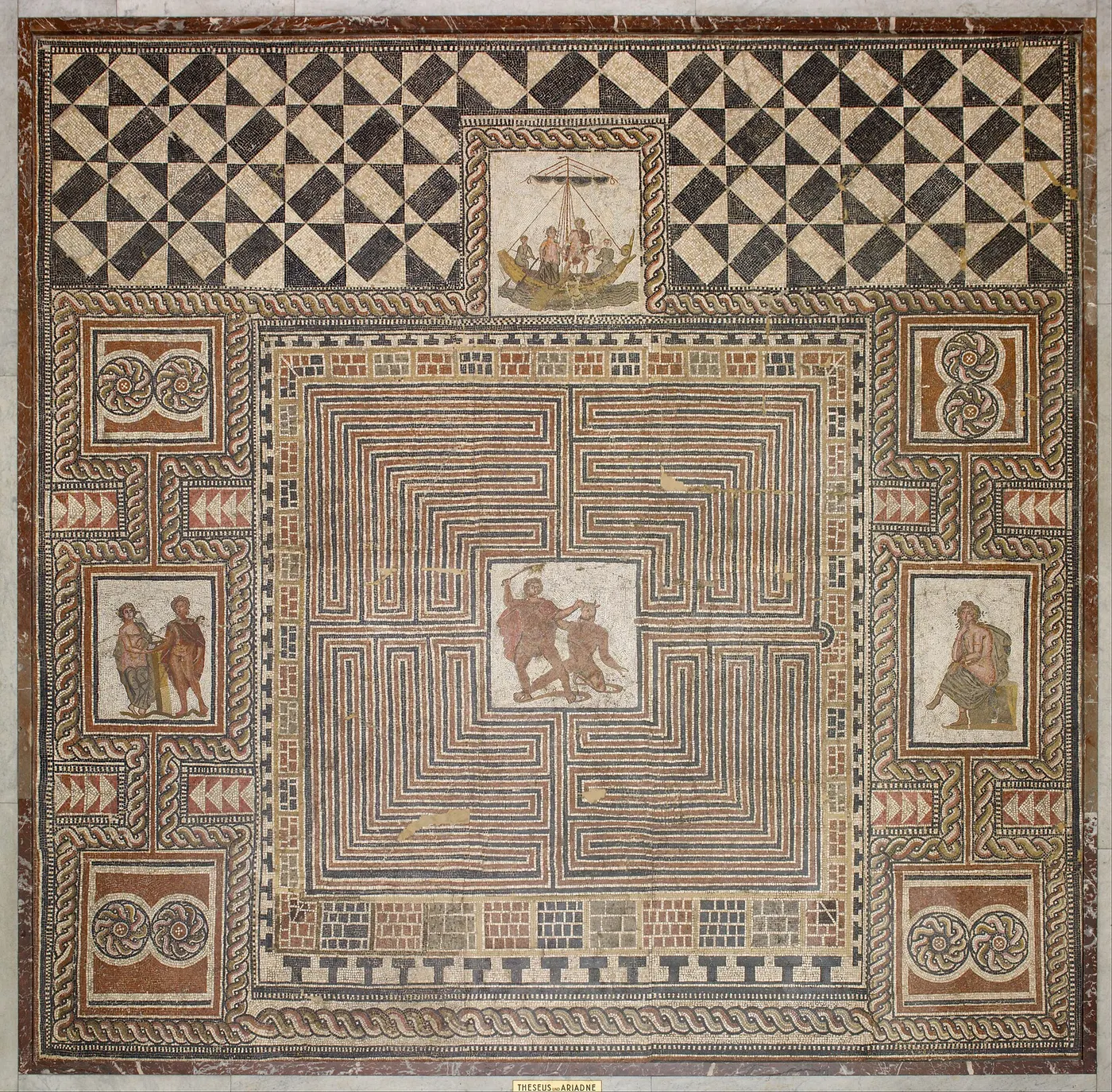 Mosaic: Theseus Mosaic - Google Art Project