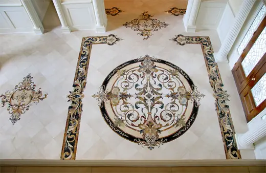 Mosaic in natural stone – Marmi di Carrara