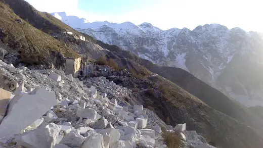 Quarry view in natural stone – Marmi di Carrara