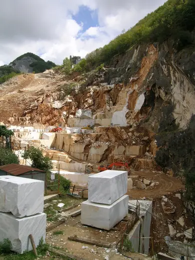 Quarry view: Carrara Marble quarry