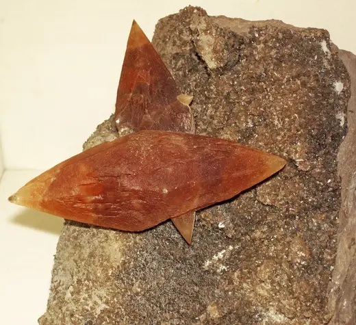 Quarry view: Calcite crystals (Pugh Quarry, near Custar, Ohio, USA) 1