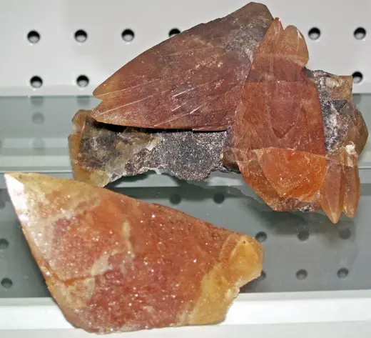 Quarry view: Calcite crystals (Pugh Quarry, near Custar, Ohio, USA) 5
