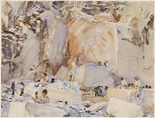 Quarry view: Sargent - Carrara Monsieur Dervillé's Quarry, 1911, 12.236