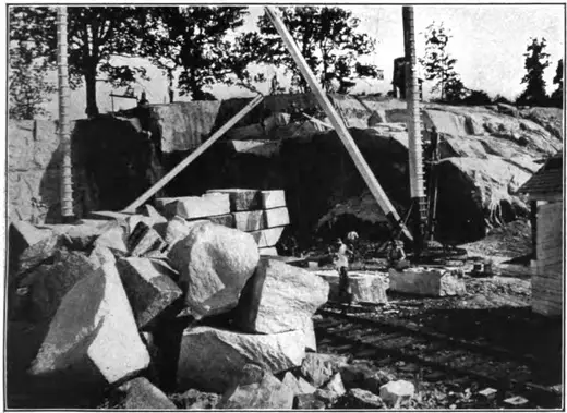 Quarry view: Bulletin 426 Plate XVI A Rowan Granite Co Quarry No 2