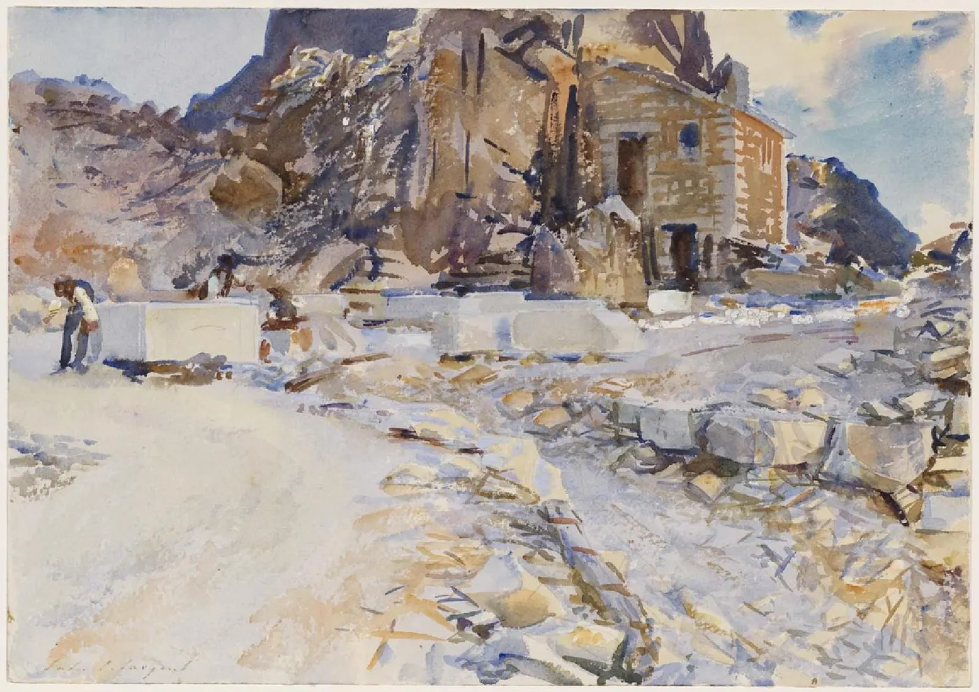 Steinbruchansicht: Sargent - Carrara Little Quarry, 1911, 12.244