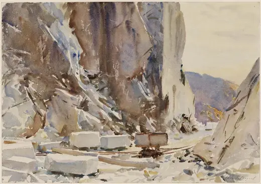 Quarry view: Sargent - Carrara Quarry II, 1911, 12.237
