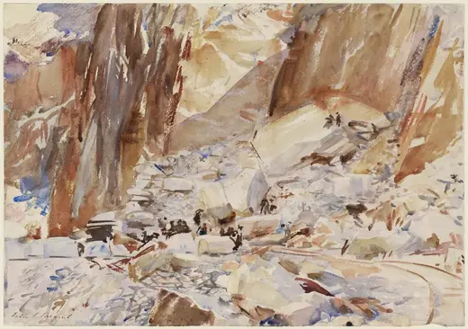 Quarry view: Sargent - Carrara Quarry I, 1911, 12.234