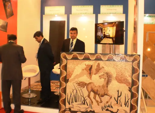 Slab surface: USAID Firms Project Marble & Granite sector participates in the BIG 5, largest constructio