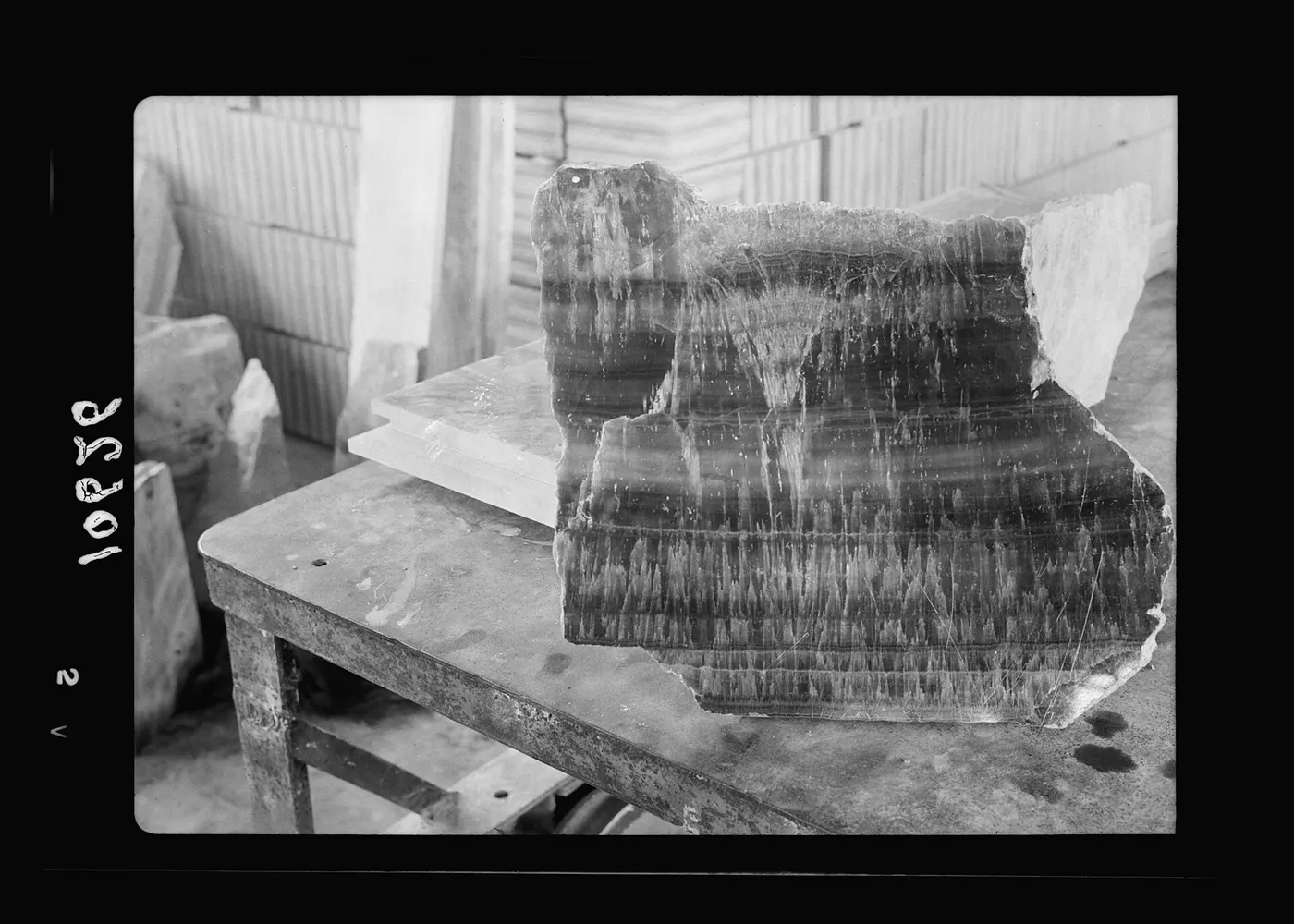 Plattenoberfläche: Jewish factories in Palestine on Plain of Sharon & along the coast to Haifa. Petah-Tikvah.