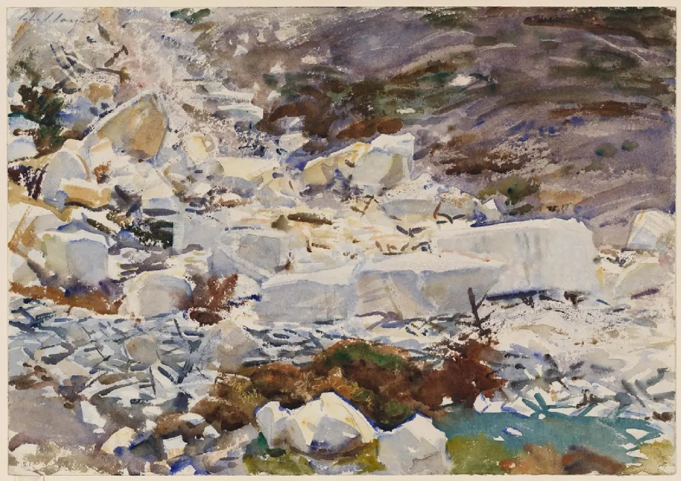 Plattenoberfläche: Sargent - Carrara Marmo Statuario, 1911, 12.243