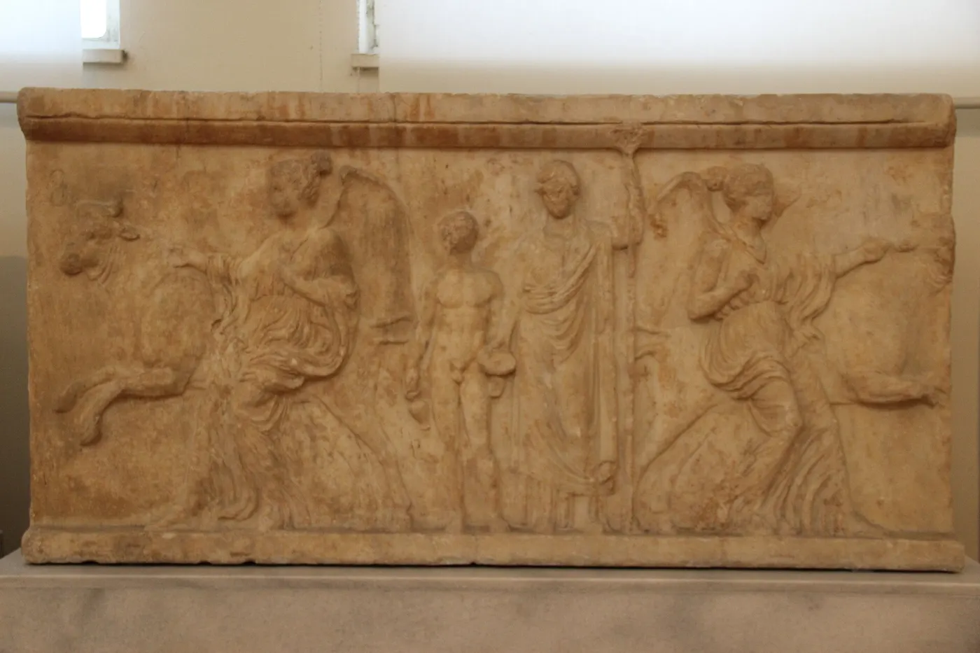 Plattenoberfläche: Ancient Greece Marble Relief (28216342410)