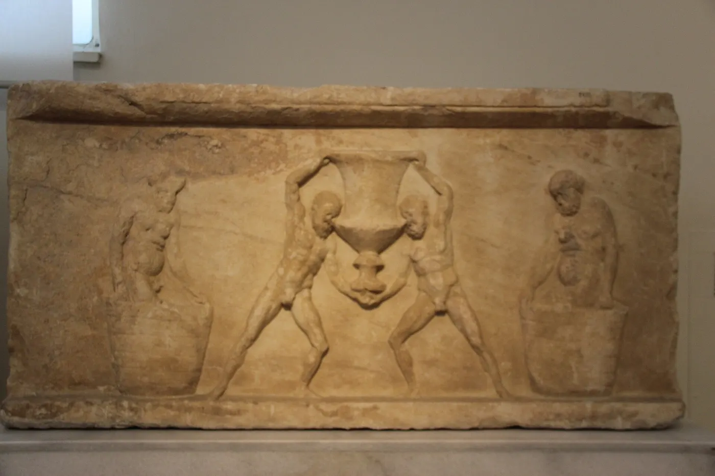 Plattenoberfläche: Ancient Greece Marble Relief (28421698411)