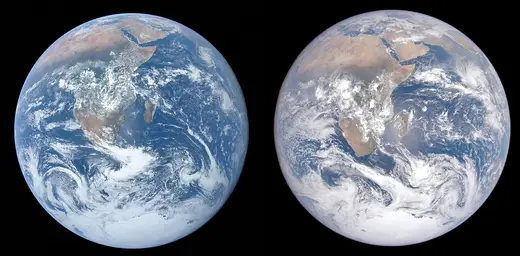 Slab surface: Blue Marble December 1972 and Blue Marble December 2022