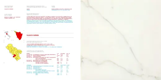 Slab surface in natural stone – Marmi di Carrara