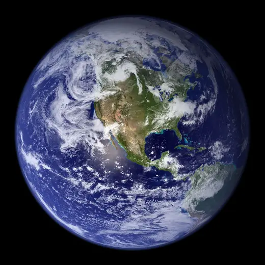 Slab surface: NASA Earth America 2002