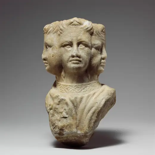 Slab surface: Vultus trifrons or an Allegory of Prudence MET DP134441