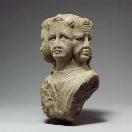 Slab surface: Vultus trifrons or an Allegory of Prudence MET DP136605