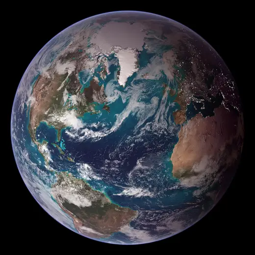 Slab surface: Blue Marble Western Hemisphere