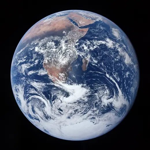 Slab surface: The Blue Marble, AS17-148-22727