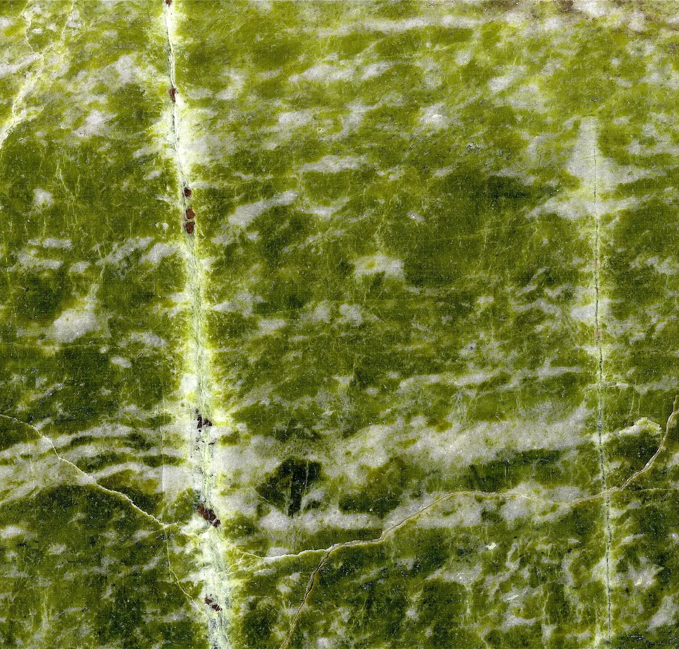 Slab surface: Irish Green Marble (Connemara Marble Formation, Neoproterozoic; Ordovician metamorphism; G