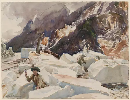 Slab surface: Sargent - Carrara Wet Quarries, 1911, 12.241