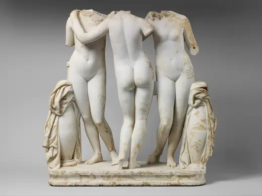 Slab surface: Marble Statue Group of the Three Graces MET DP222664