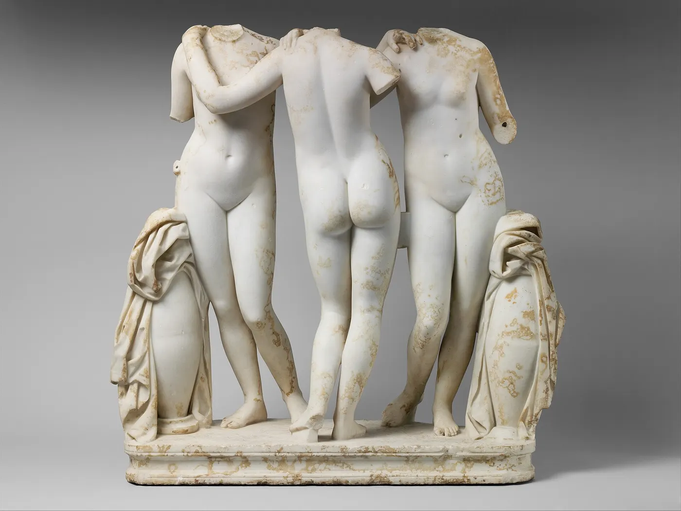 Slab surface: Marble Statue Group of the Three Graces MET DP222664