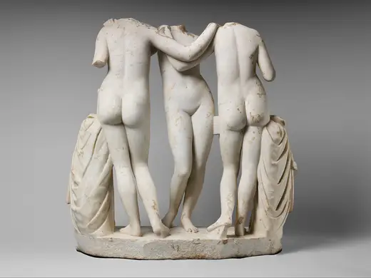 Slab surface: Marble Statue Group of the Three Graces MET DP222665