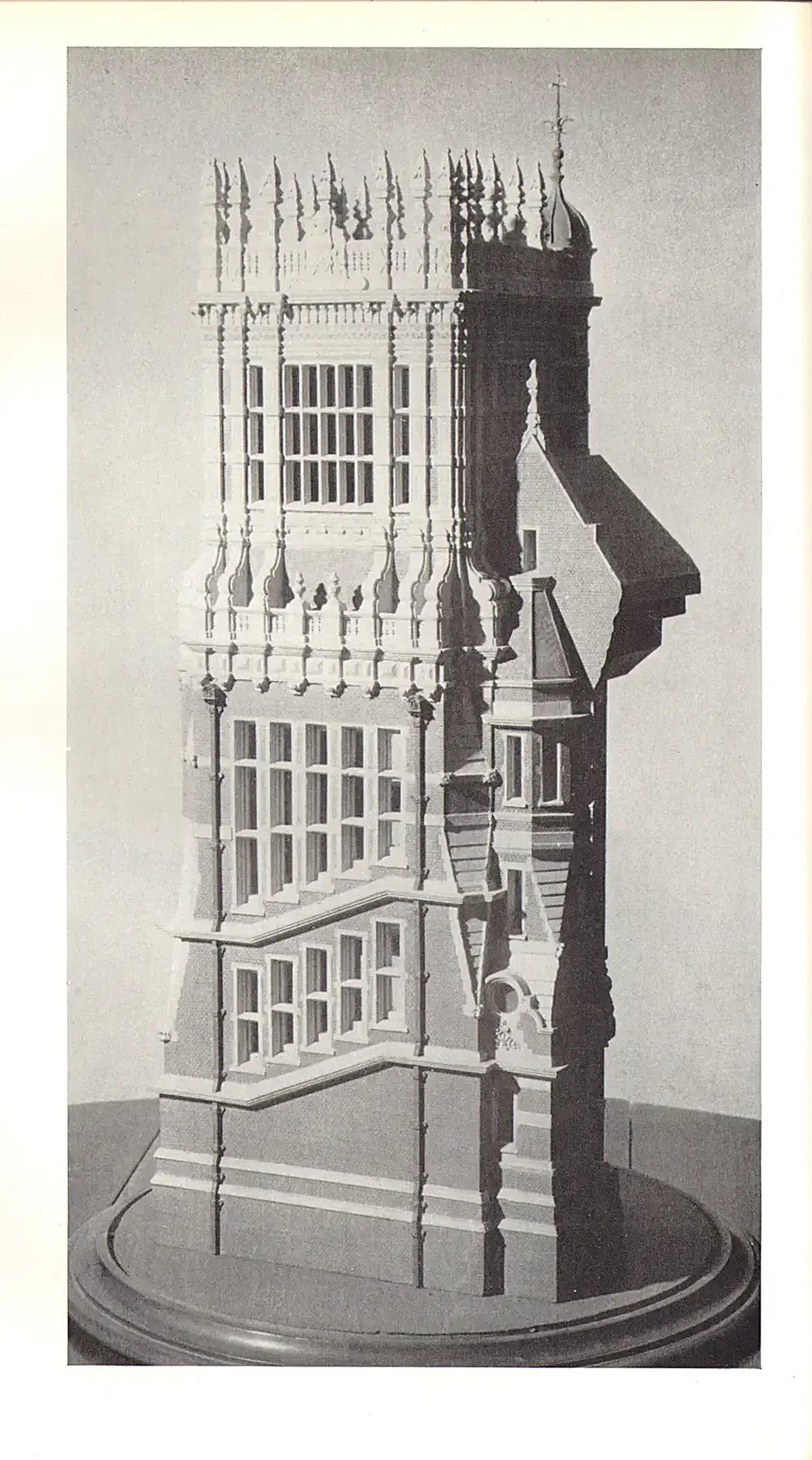 Staircase: Marble Halls Physick Darby 1973 Catalogue Entry 027 Bear Wood Staircase Tower Model