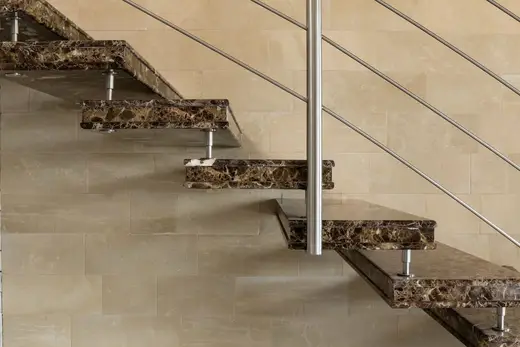Staircase in natural stone – Marmi di Carrara