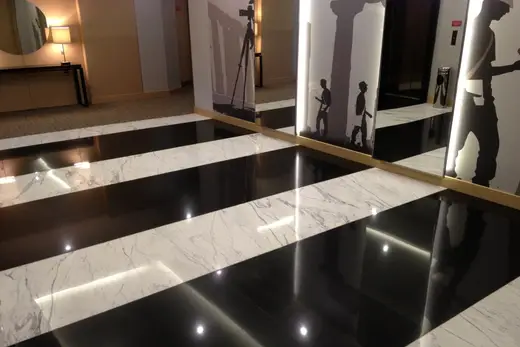 Staircase in natural stone – Marmi di Carrara