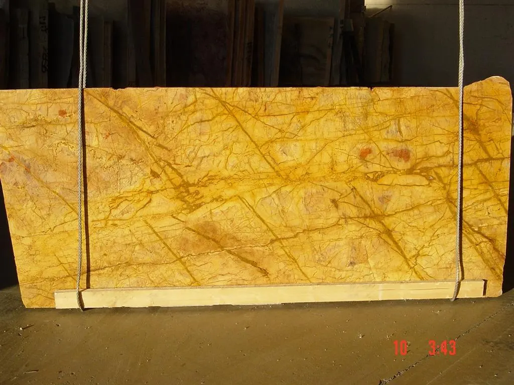 Giallo Damasco marbre, surface de dalle – Marmi di Carrara – doré, brun (6)