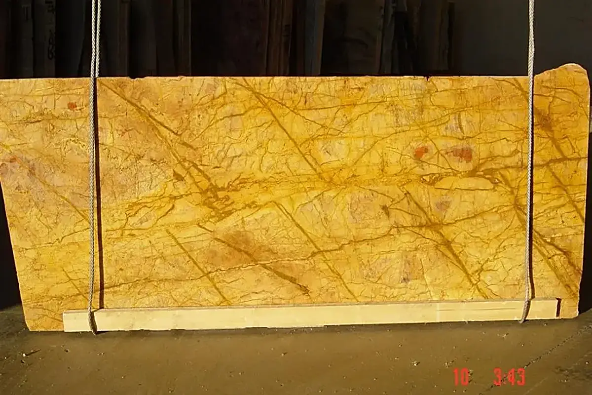 Giallo Damasco marble slab surface – Marmi di Carrara – gold, rust red (9)
