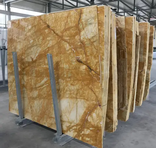 Giallo Siena marble slab surface – Marmi di Carrara – green, grey (14)