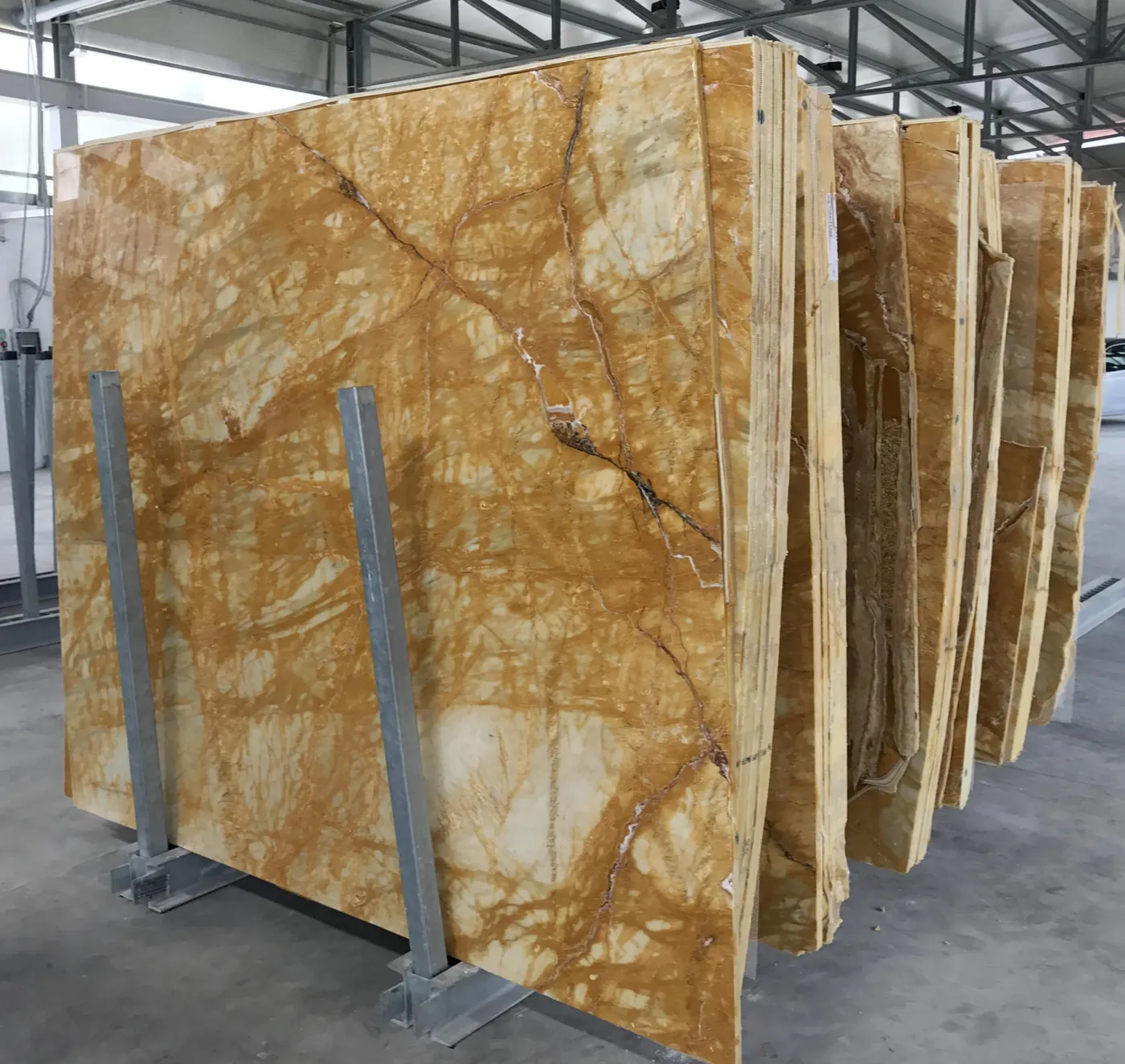 Giallo Siena marble slab surface – Marmi di Carrara – gold, grey (21)