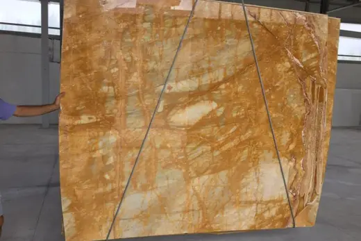 Giallo Siena marble slab surface – Marmi di Carrara – gold, brown (33)
