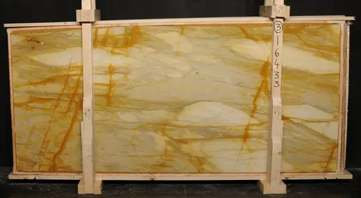 Giallo Siena marble slab surface – Marmi di Carrara – gold, black (6)