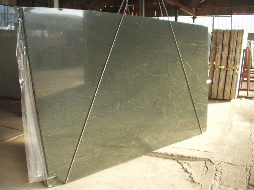Golden Green marble slab surface – Marmi di Carrara – grey, ivory (1)