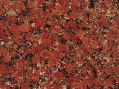 Gotic Red granite polished sample – Marmi di Carrara – rust red, brown (1)