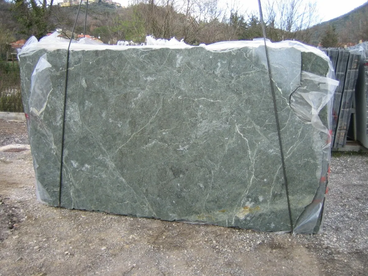Green Galaxy Marmor, Plattenoberfläche – Marmi di Carrara – grau, grün (2)